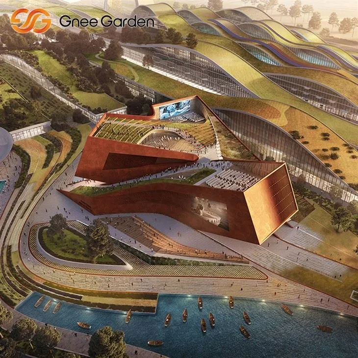 Eksterior logam korten pedesaan tahan lama