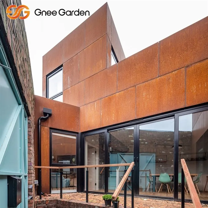 Panel logam Corten Gaya perawatan rendah