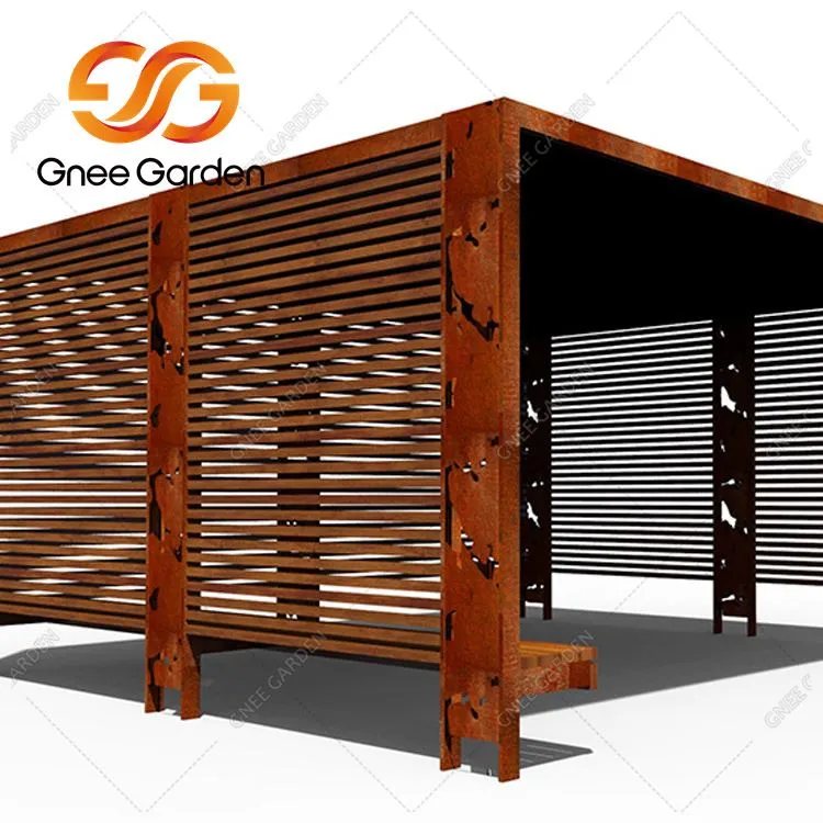 Gazebo Taman Luar Ruangan Murah Corten Steel