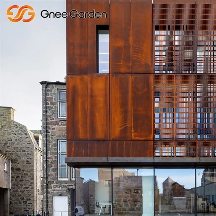 Corten Steel Cladding Alam Rusted Wall