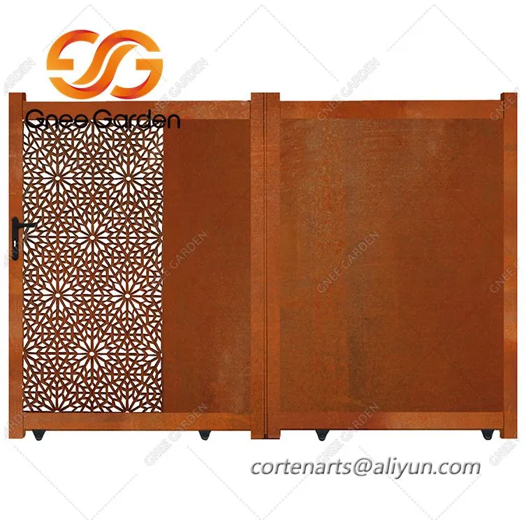 Pintu Halaman Baja Corten