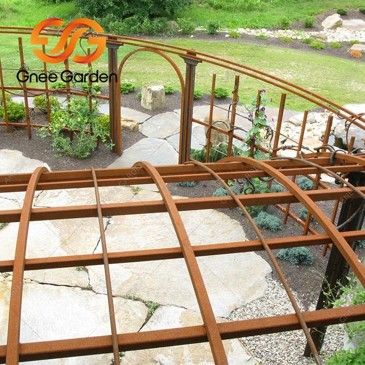 Gazebo Rumah Layar Atap Logam Baja Corten