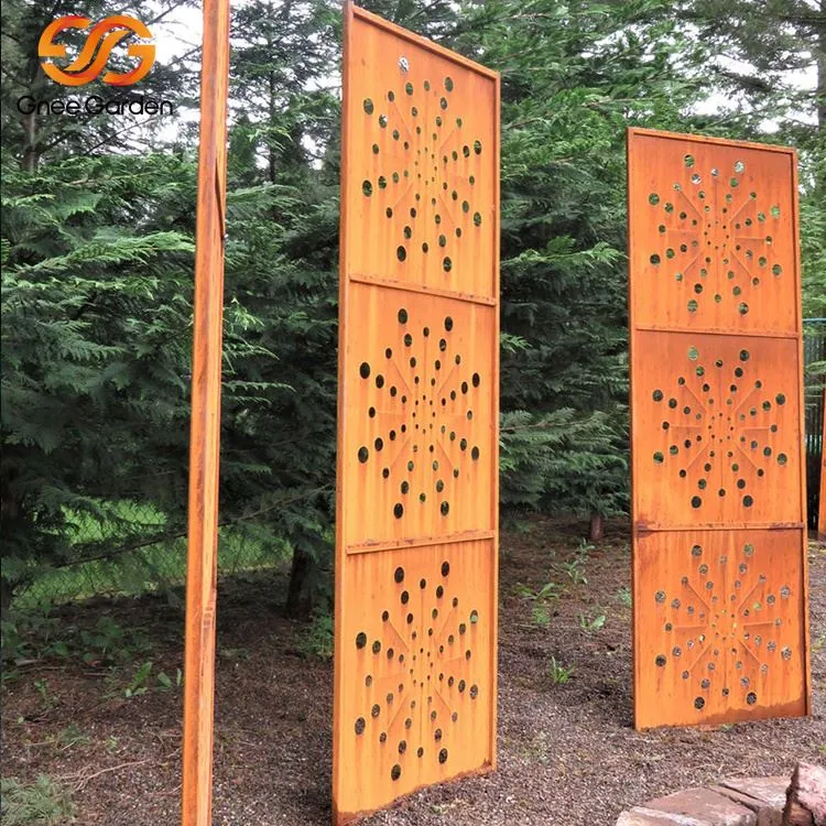 Panel Layar Logam Baja Corten