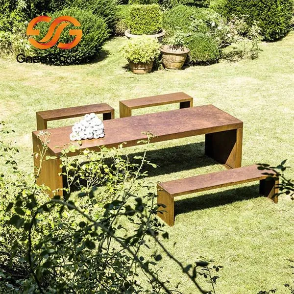 Furnitur Jalan dan Taman Corten Steel