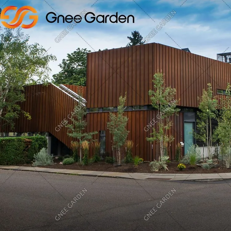 Dinding baja Corten untuk fasad bangunan