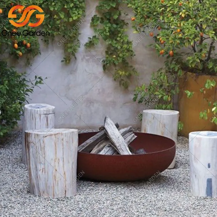 Pembakaran Kayu Baja Corten