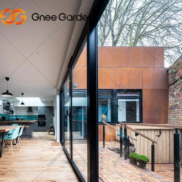 Panel logam dinding corten dekoratif