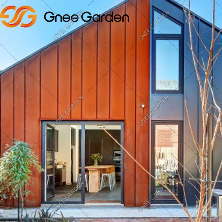 Dinding tirai baja corten dekoratif