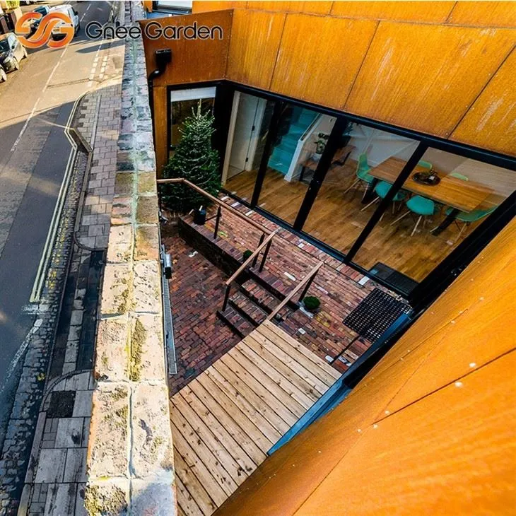 Panel fasad tahan korosi baja korten