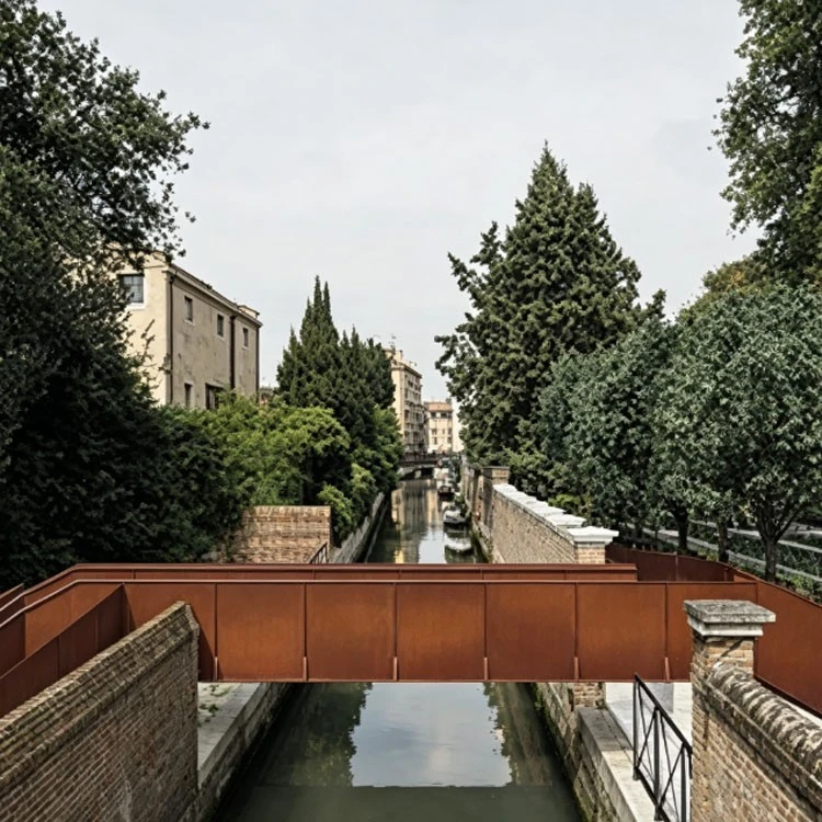 corten steel pedestrian bridge corten steel pedestrian bridge