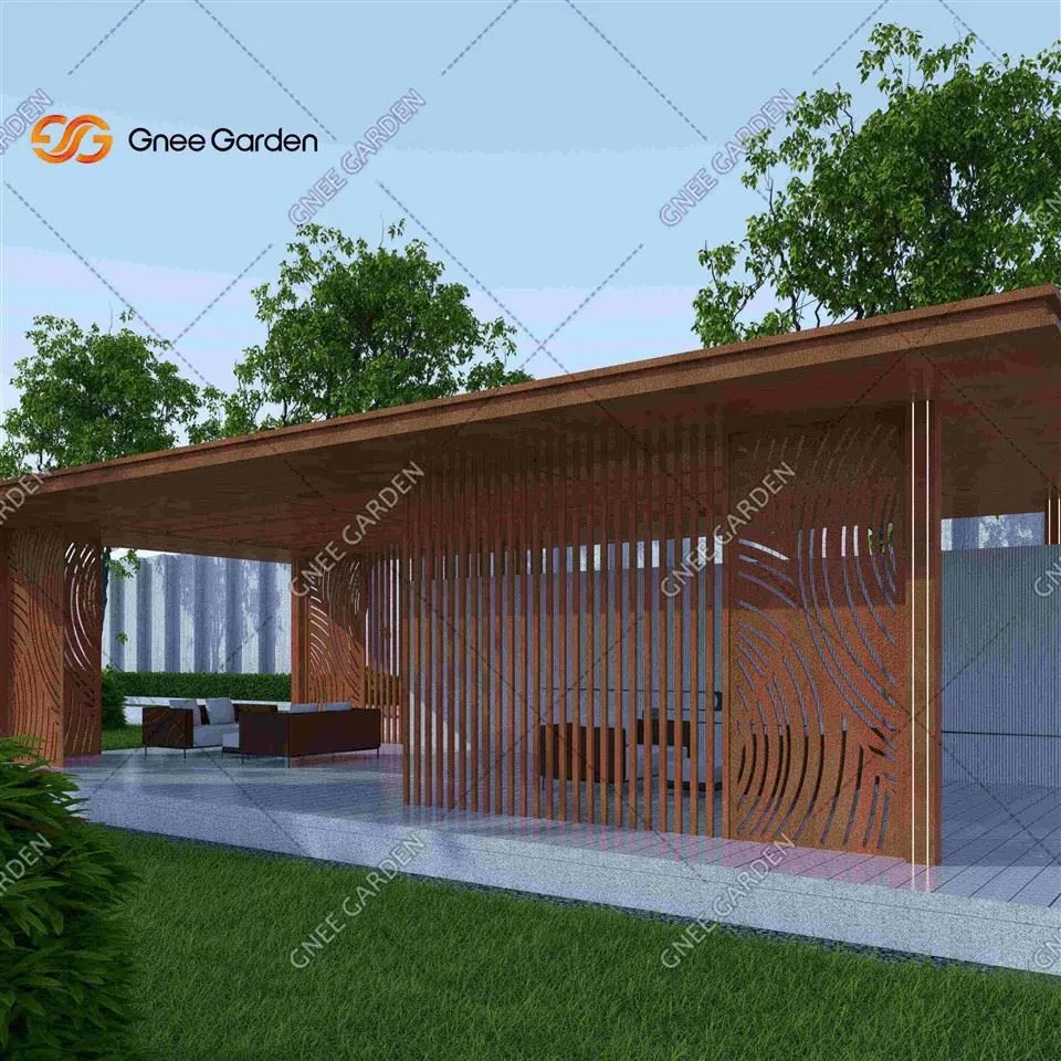 Teras baja corten hitam