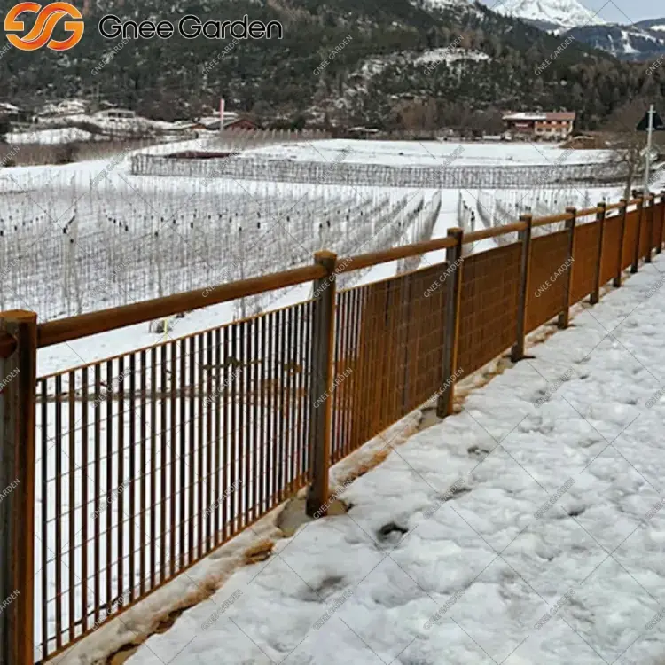 Peran drainase dalam umur pagar baja Corten