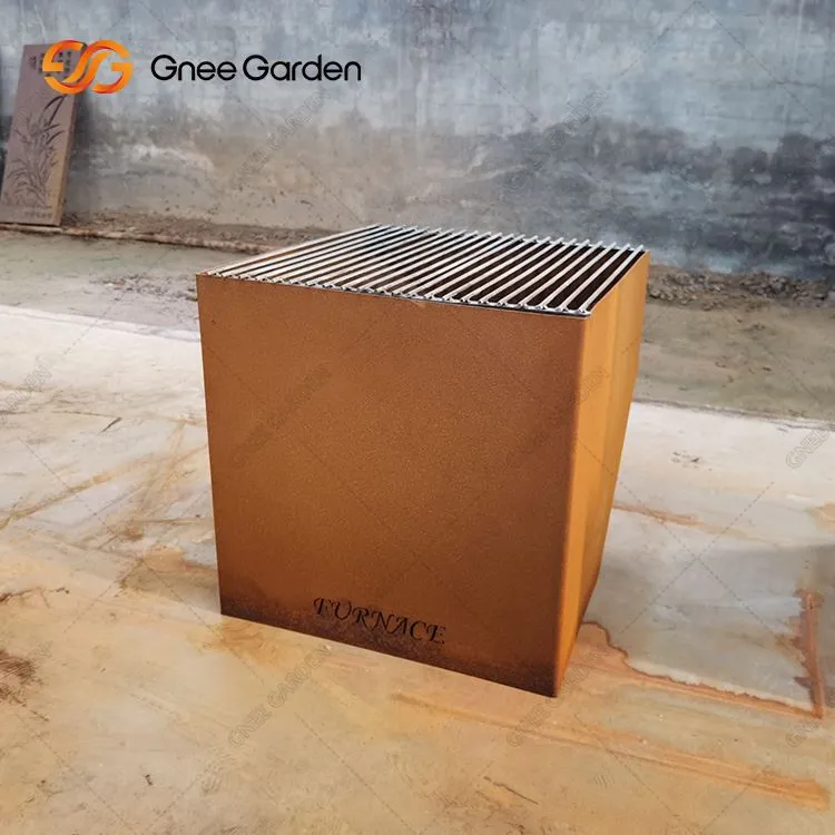 Lubang Api Baja Corten Pembakaran Kayu Luar Ruangan